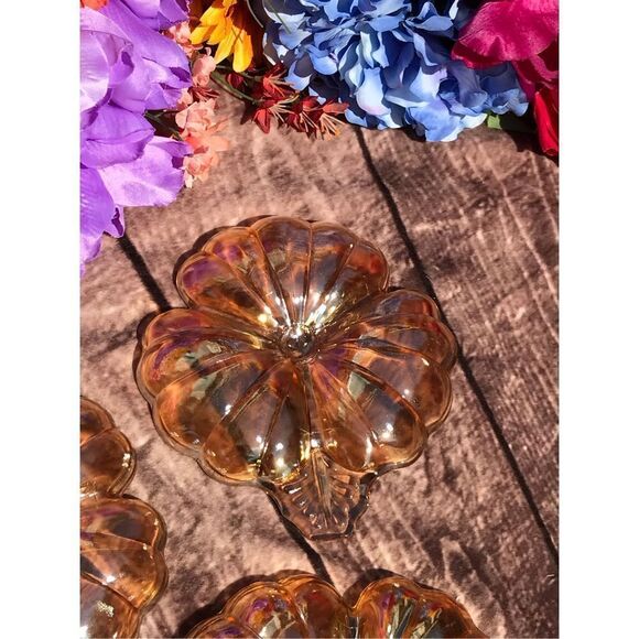 Vintage Amber Glass Dish - Picture 4 of 11